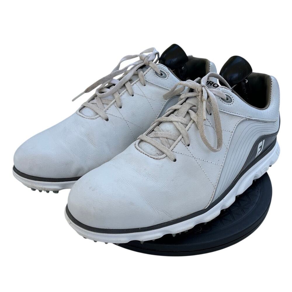 Men's FootJoy Pro SL 53267 Leather Performance Sports Golf Shoes SZ 11 White